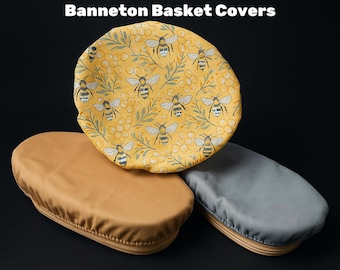 Banneton Basket Cover PDF Sewing Pattern: Fits Round & Oval Baskets (Digital Download)