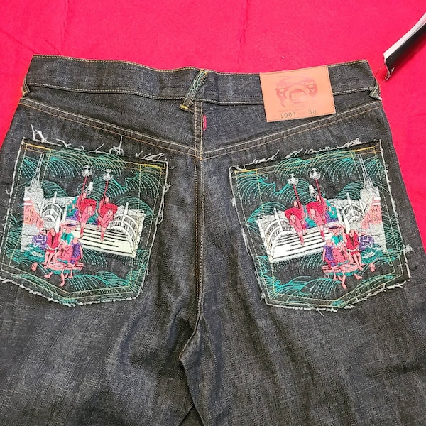 RMC Red Monkey Jeans von Martin Ksohoh Größe 38 selten aus den 1990er Jahren