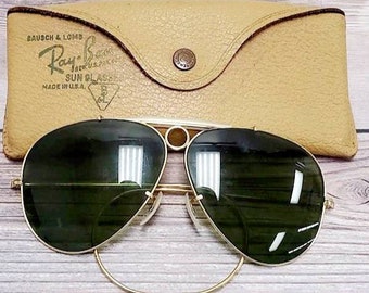 Vintage Bausch & Lomb Men's 1/10 12k Gold Filled Specticals shooter Sunglasses