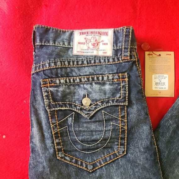 True Religion Jeans Distressed 36 - Etsy