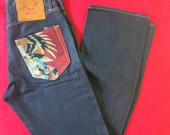 Ed Hardy Eagle Skull Jeans 38 Neuf