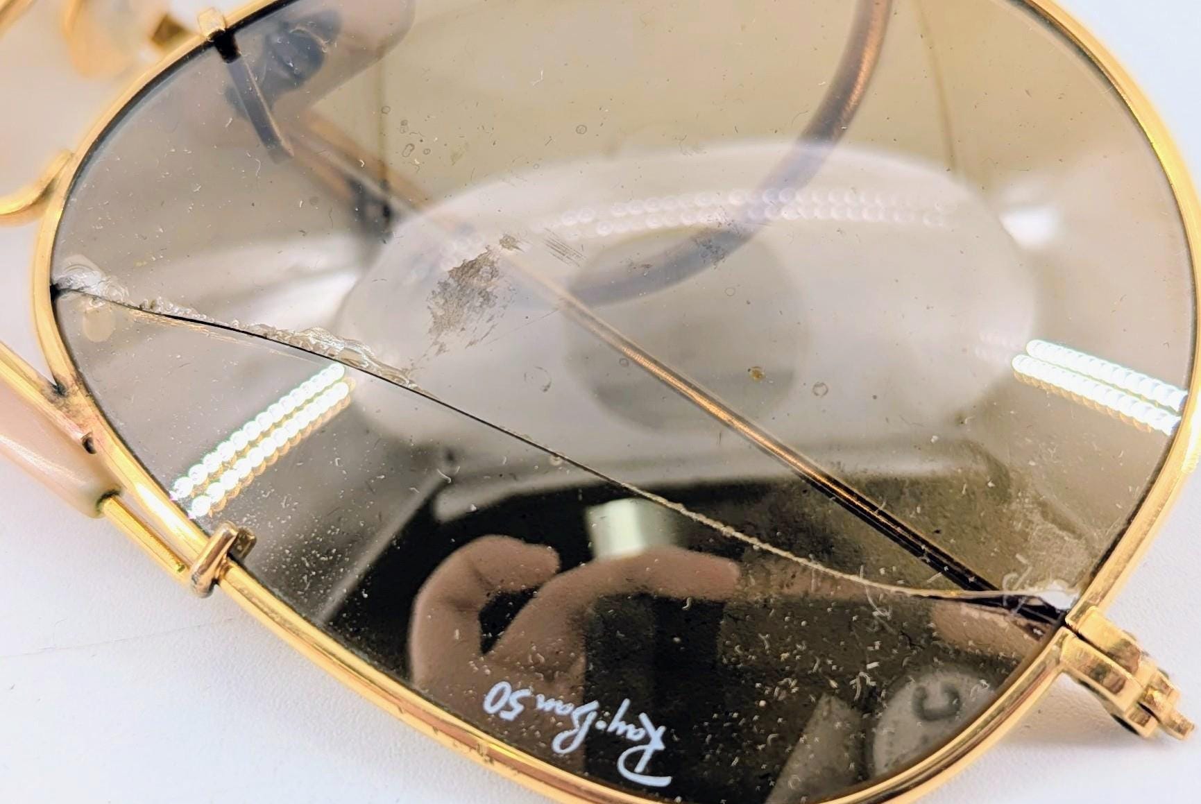 Bausch & Lomb Vintage Ray-ban 50th Anniversary Gold-tone Aviator