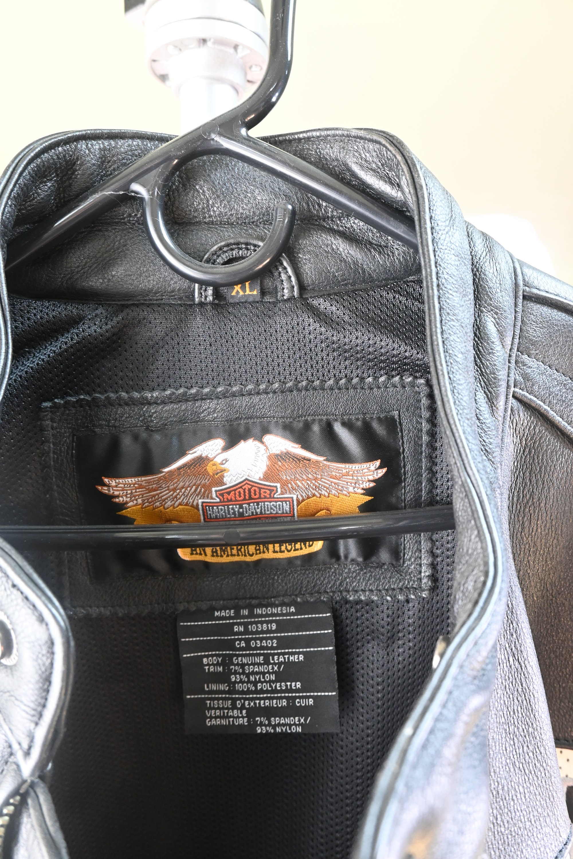 Harley Davidson Size XL Leather Jacket - Etsy