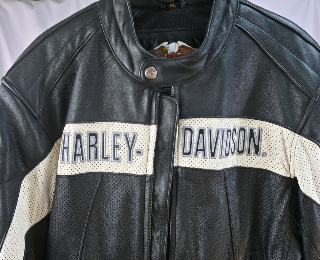 HARLEY-DAVIDSON ジャケット XL Harley Davidson Size XL Leather Jacket - Etsy