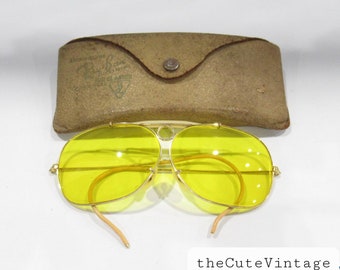Vintage Ray Ban Bausch & Lomb Bullet Hole 1/10 12K GF Sunglasses shooter loop