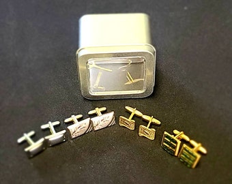 Cuff links for men all square type vintage