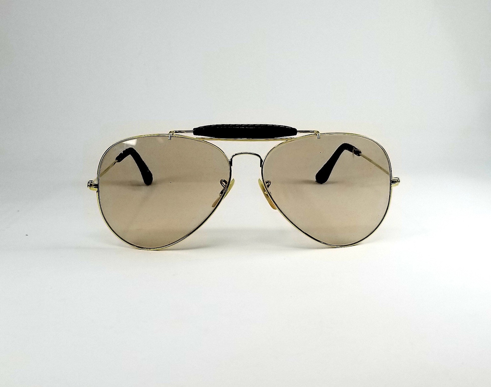 Vintage 1980 Ray ban b&l leather aviator with original case Etsy