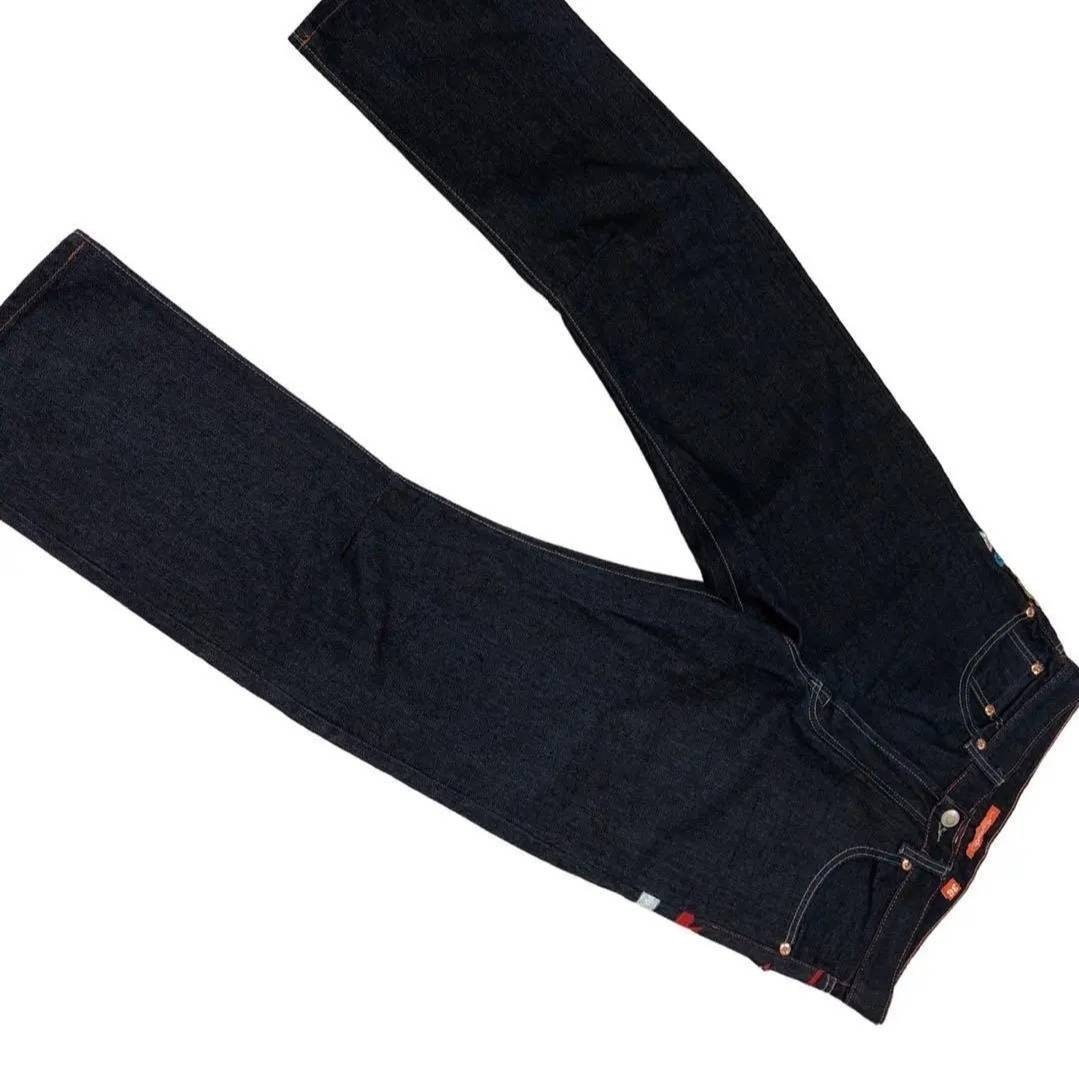 Ed Hardy Painted Denim Tiger Jeans Size 36 Button Fly Flashy Ed Hardy Painted Denim Tiger Jeans Size 36 Button Fly Flashy