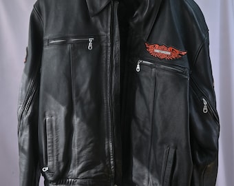 Mototcycle Star Size XL Leather Jacket - Etsy