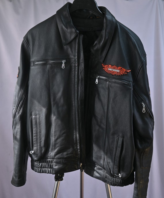 ゴローズ 　HARLEY DAVIDSON XL ライダースジャケット Mototcycle Star Size XL Leather Jacket - Etsy