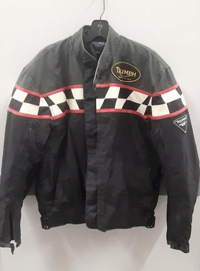 Triumph Checkered Motorcycle Jacket image 1