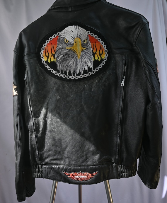 Mototcycle Star Size XL Leather Jacket - Etsy