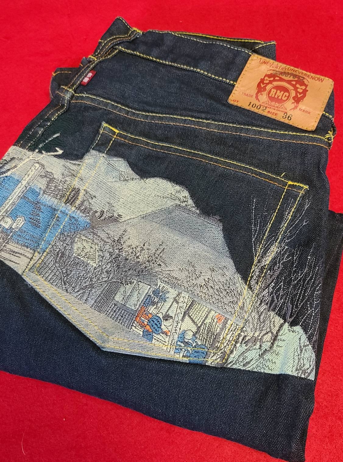 レッドモンキーカンパニー　葛飾北斎　波デニム RMC HOKUSAI RMC レッドモンキーカンパニー ロット1001 マーティン・クソホー