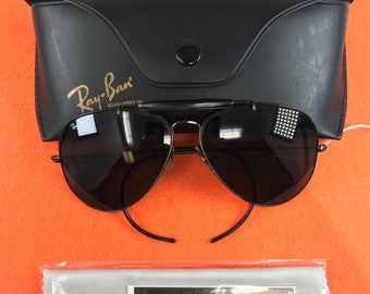 B&L Ray-Ban 62mm Aviator 美品 w/Case Ray-Ban USA B&L Diamond Hard Aviator Outdoorsman 62mm W1508