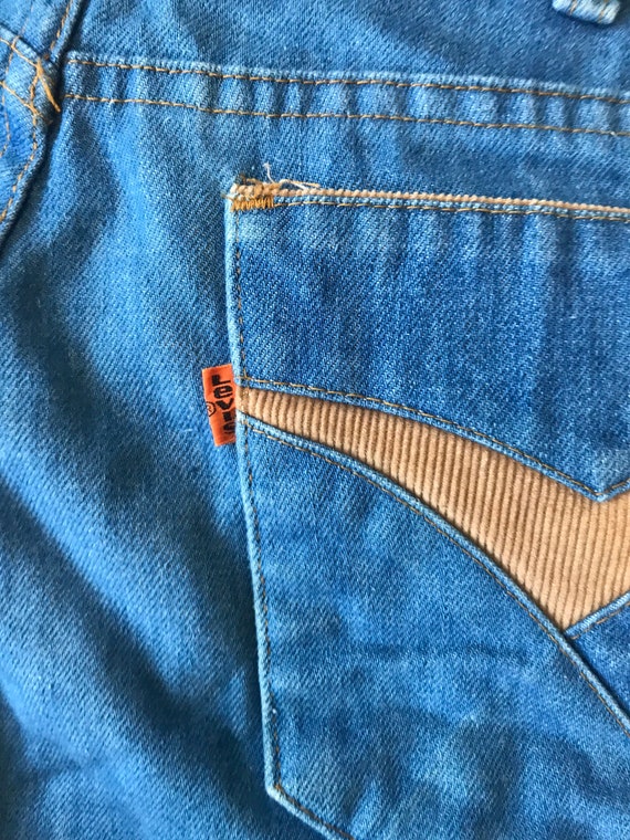 Vintage lengüeta naranja Levi's jeans 33x32 | Etsy España
