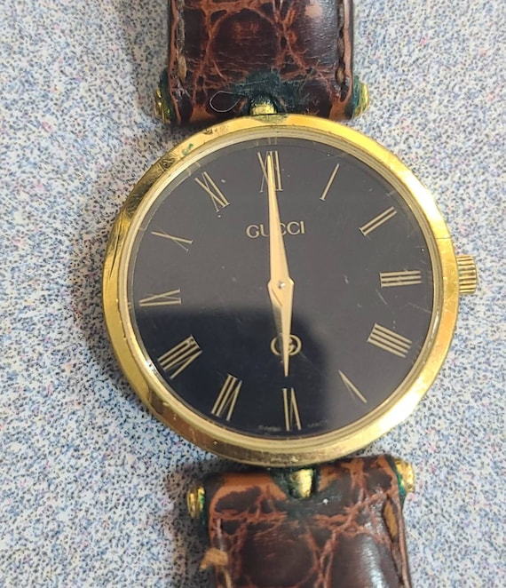 Gucci 2000M stack watch vintage 80s not working