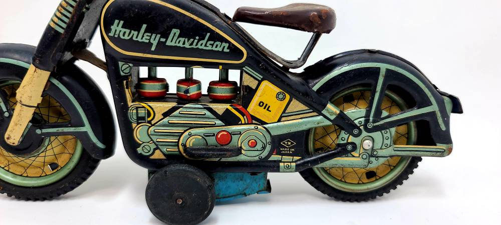 Harley Davidson Tin Toy Made in Japan - Etsy