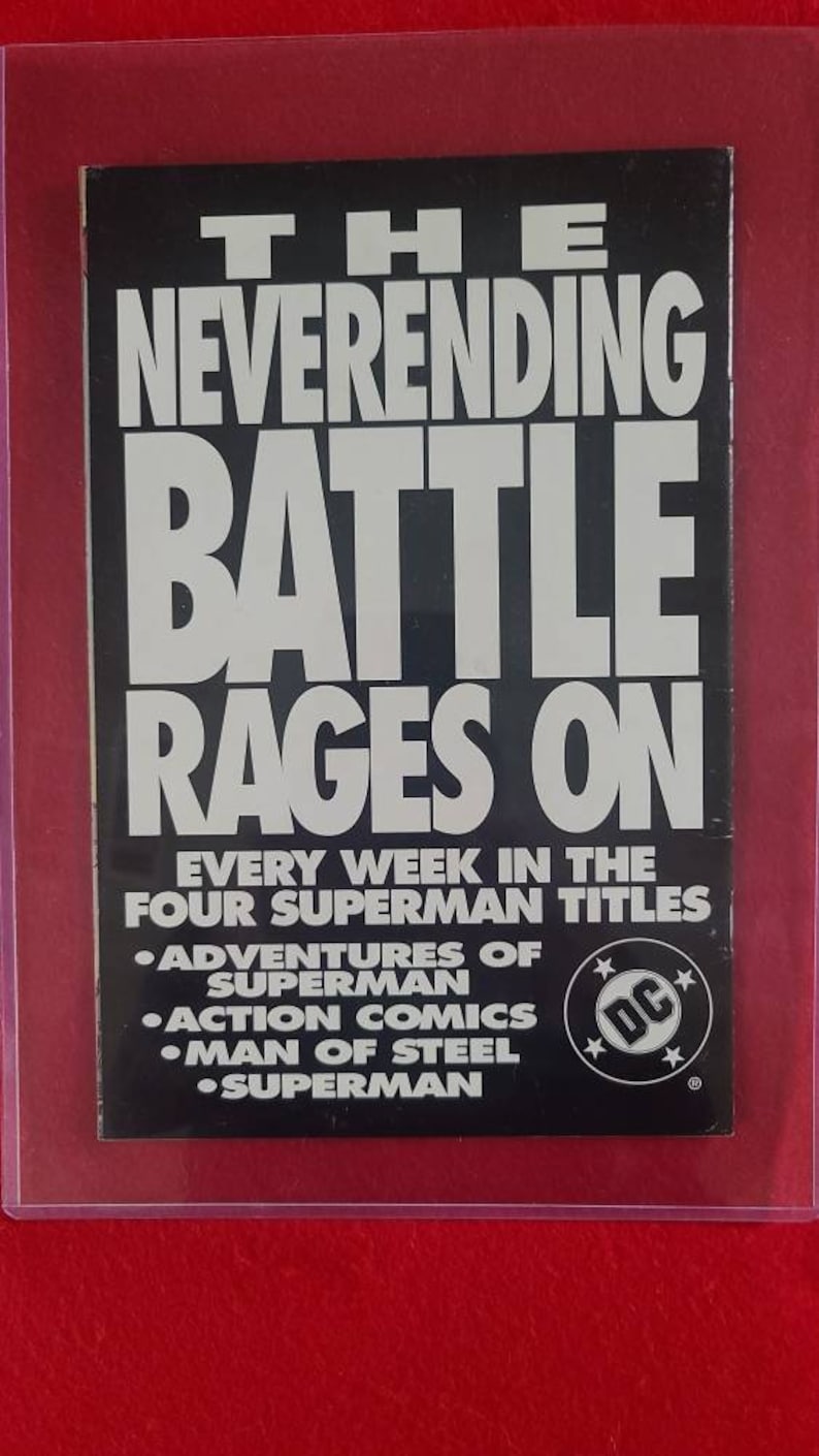 Vintage Oct. 1993 Iss 82 Superman Back for Good Reign of the Supermen ...