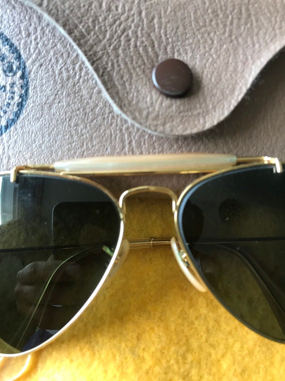 1980s Vintage 58 14 B&L Ray Ban Artists Impact Resistant Sunglasses 