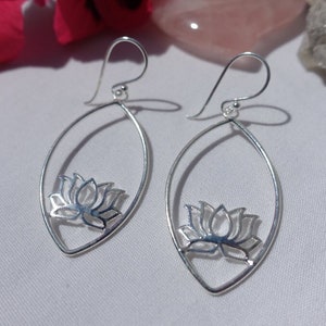 Lotus 925 Silver Earrings