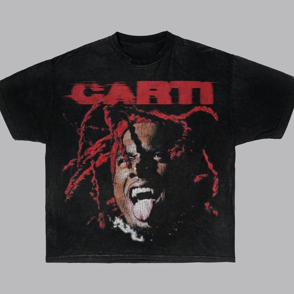 Carti Tee, opium, streetwear, playboicarti, whole lotta red, tshirt, fashion, screen print, short sleeve, black, red, unisex, men, women