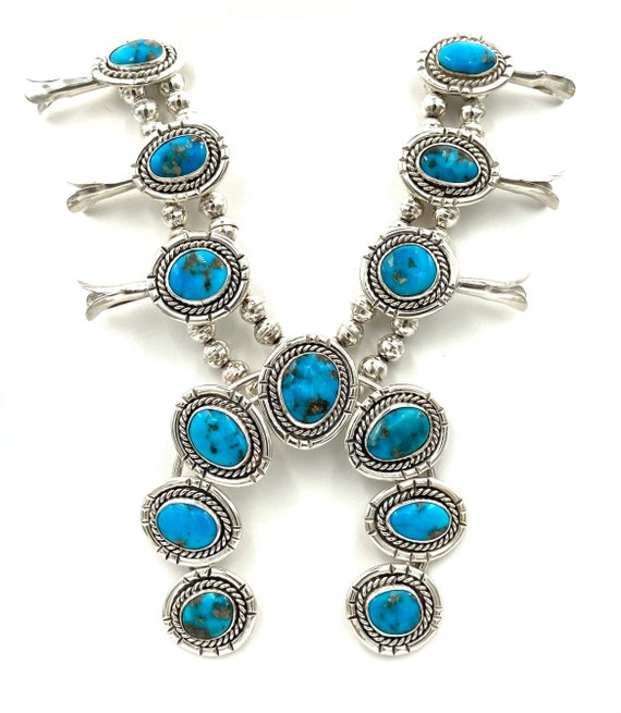 Cute Vintage Native American Navajo Domed Coral Sterling Silver Squash Blossom Necklace Cute Vintage Native American Navajo Domed Coral Sterling Silver Squash Blossom Necklace