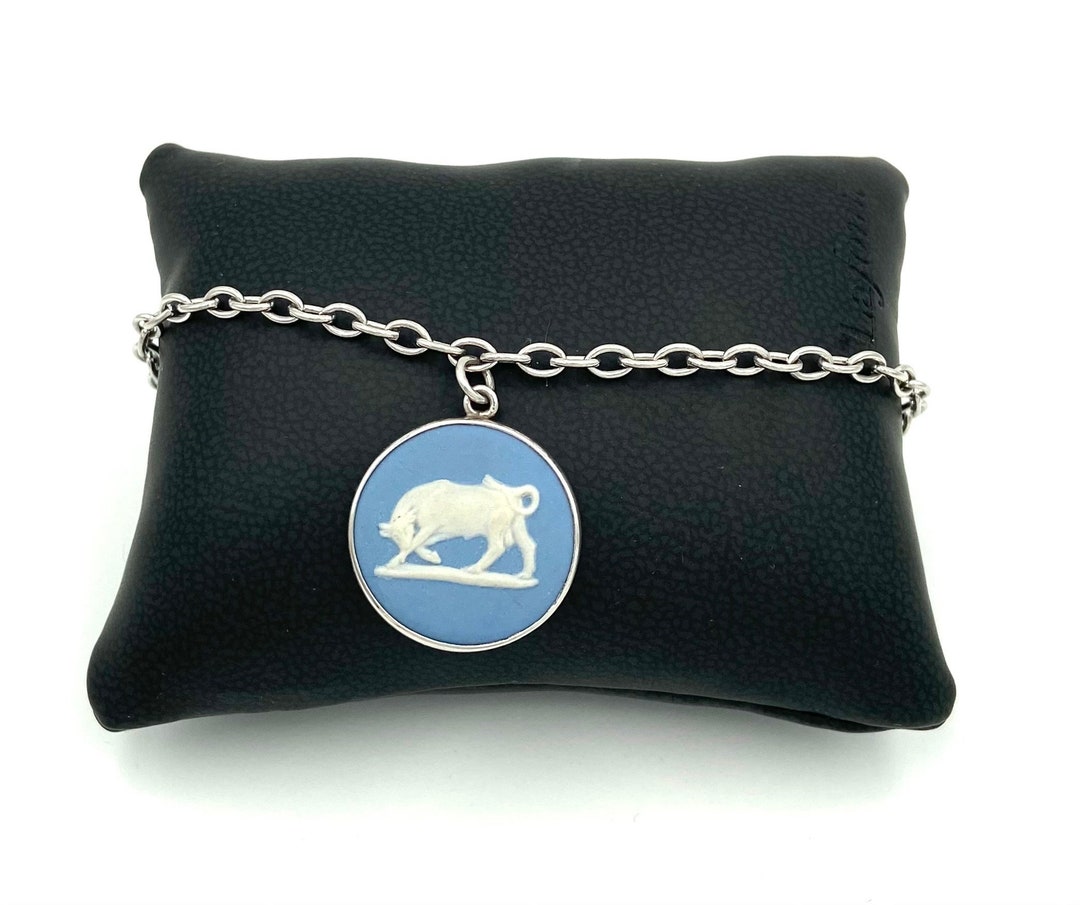 Vintage Wedgwood Sterling Silver Zodiac Astrological Sign TAURUS