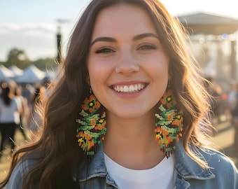 Boho style Florette Earrings