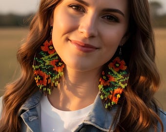Boho style Florette Earrings