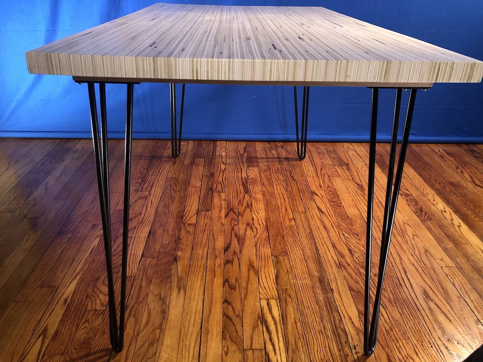 Dinning Table / Baltic Birch Plywood / Satin Finish / Hairpin Legs Etsy