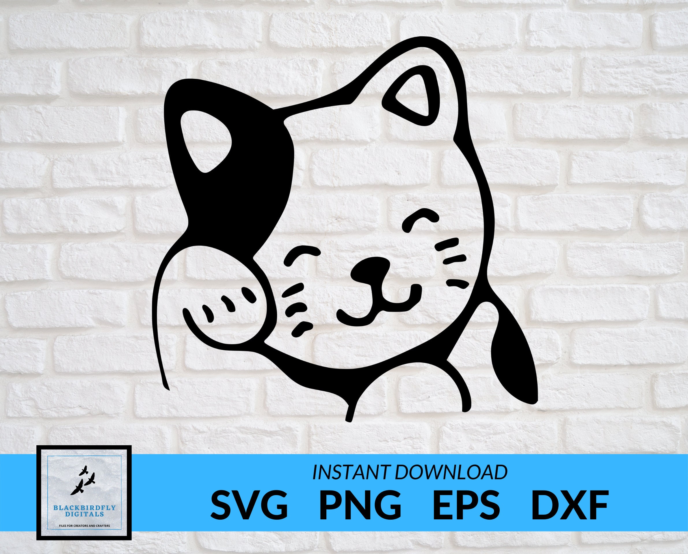 Cute Kitty SVG, Cute Cat Svg, Kitten Svg, Kitty Svg, DIGITAL Download