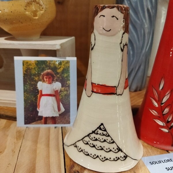 Vase Soliflore Personnalisable - Cadeau Fetes Des Mères