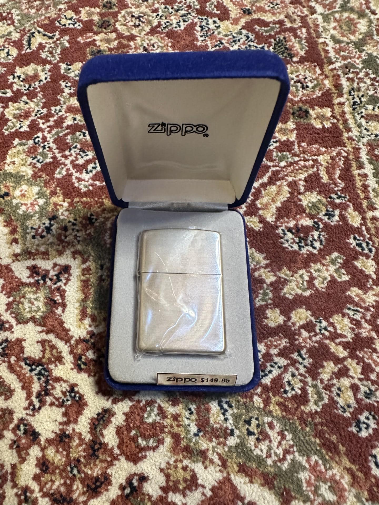 未使用 ZIPPO 1989年製 筆記体ロゴ 特殊加工 ヴィンテージ