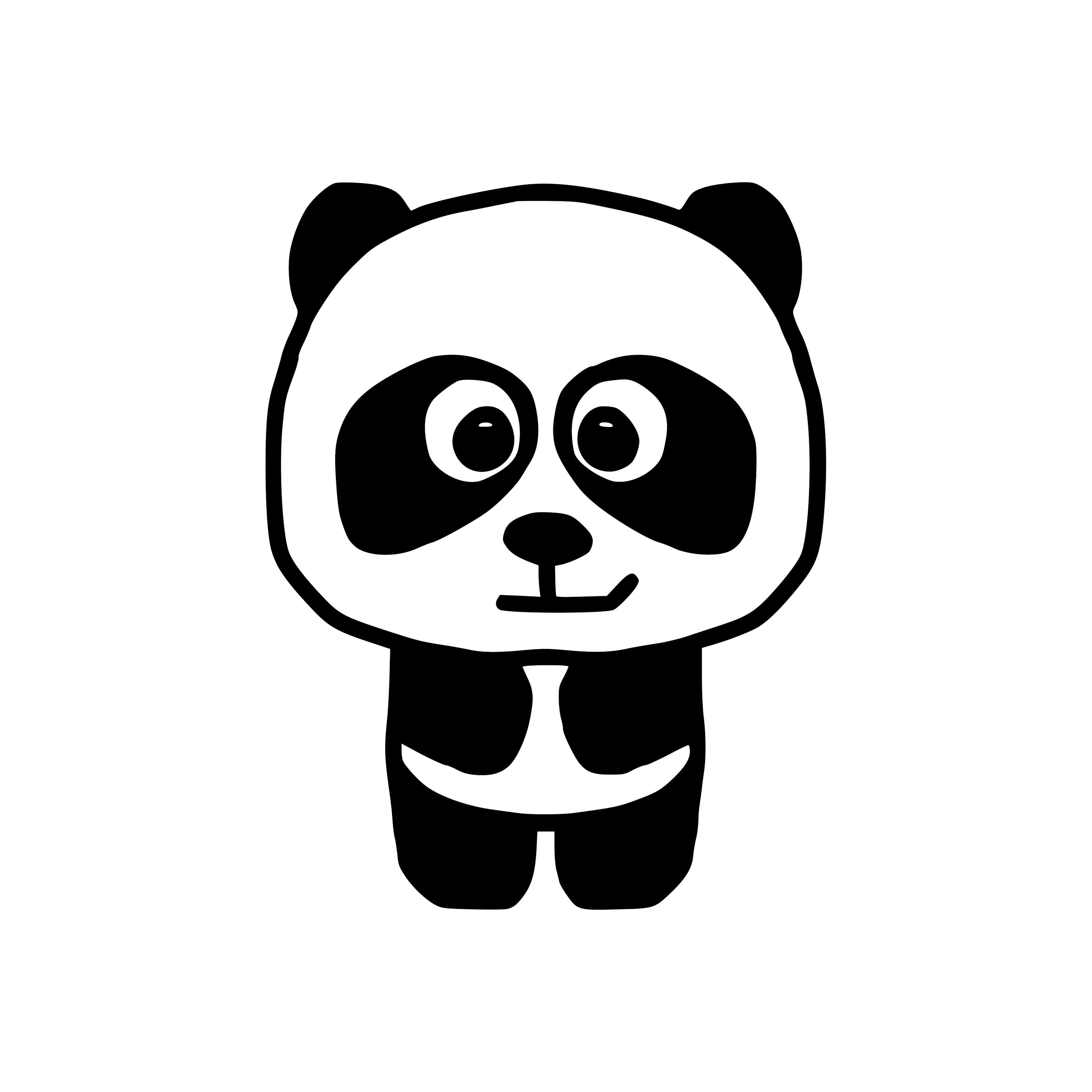 Cute Panda SVG - Etsy