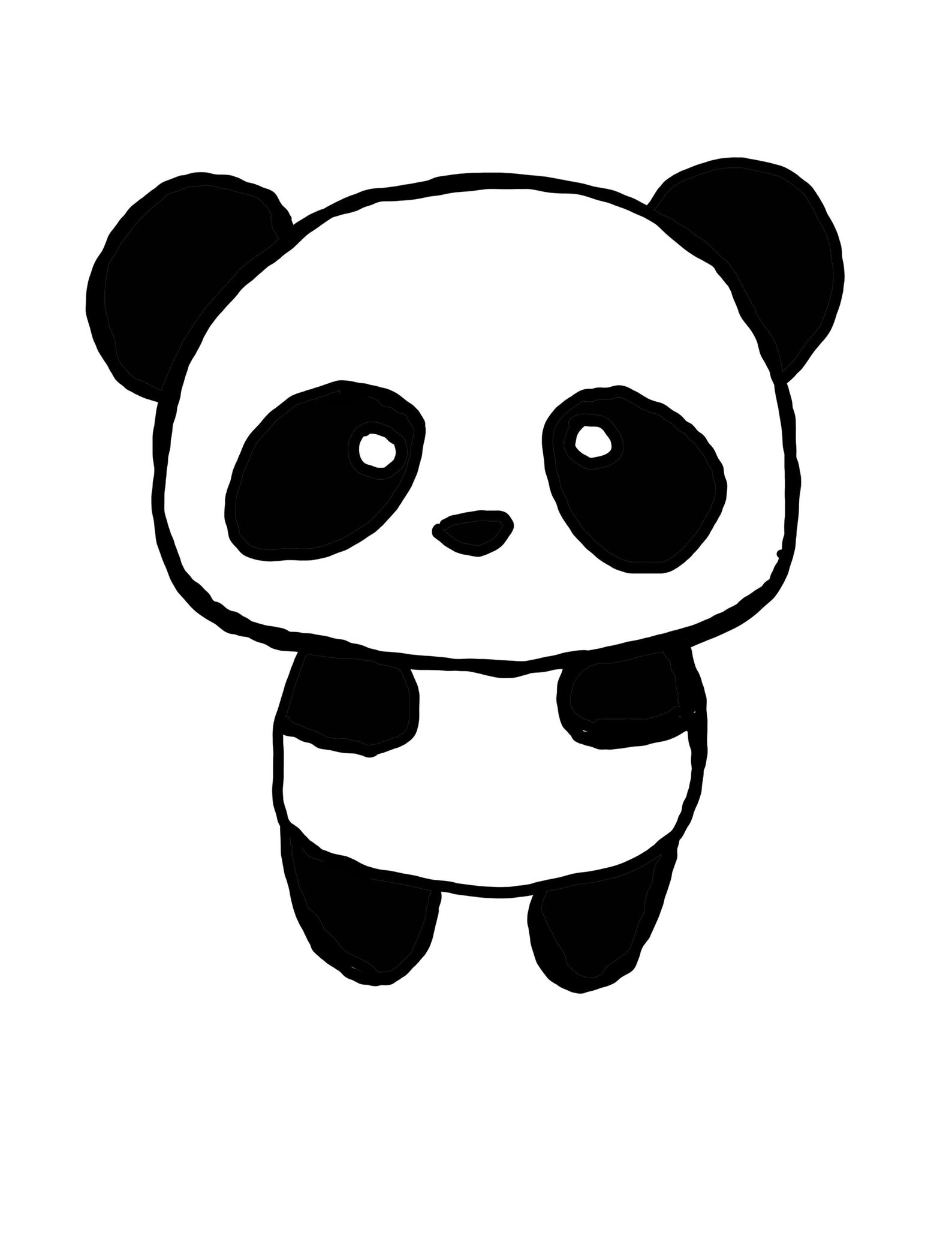 Cute Baby Panda 3 SVG | Etsy