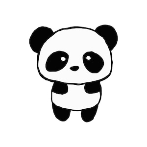 Cute Baby Panda SVG, Panda Clipart, Panda SVG cut file, Panda vector image, Panda for Cricut