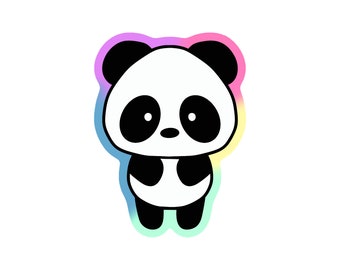 Cute Baby Panda Rainbow Colors SVG 1000pandas by Amanda - Etsy