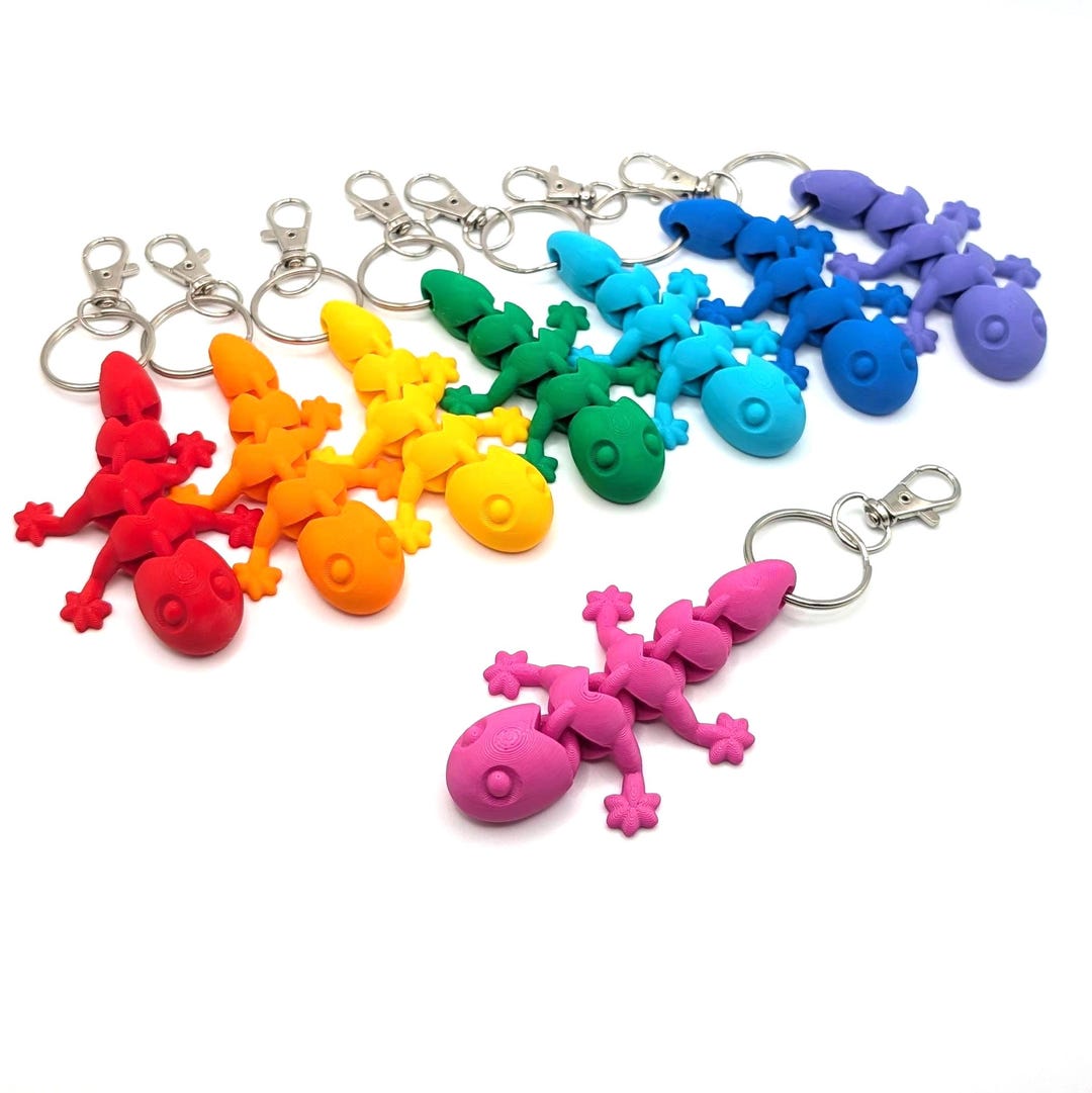 Lizard Key Party Pack - Lizard Keychains - Rainbow Packs of 8 - Etsy