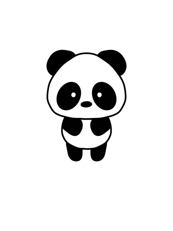Cute Baby Panda SVG 1000pandas by Amanda Roos - Etsy