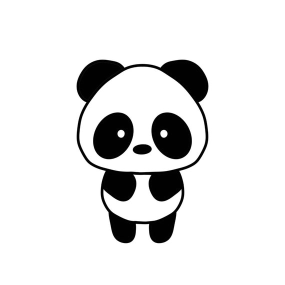 パンダ SVG かわいい赤ちゃんジャイアントパンダ（Amanda Roos 作