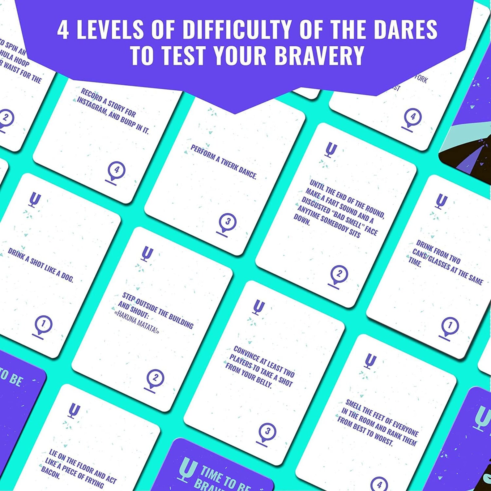 Brave or Drunk Adult Drinking Games Dares Tasks and Tons Etsy