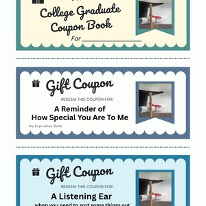 The Updated College Grad Gift Coupon Book! Bonus Page added!