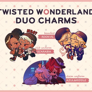 Twisted Wonderland Duo Charms