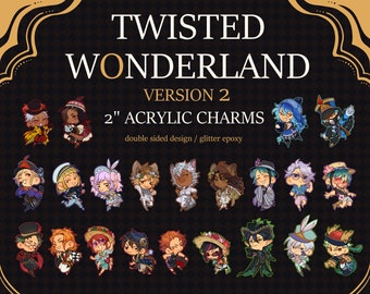 Dijes Twisted Wonderland V2 (Uniformes varios/Epoxídico brillante)