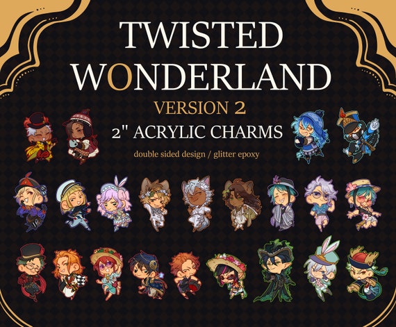 Twisted Wonderland Charms V2 (Misc Uniforms/Glitter Epoxy)