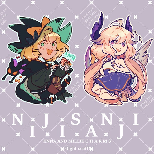 Nijisanji Enna and Millie 2.5" Charm