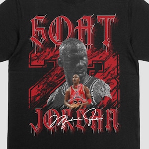 Michael Jordan #23 T-Shirt: Made-to-Order Black Tee