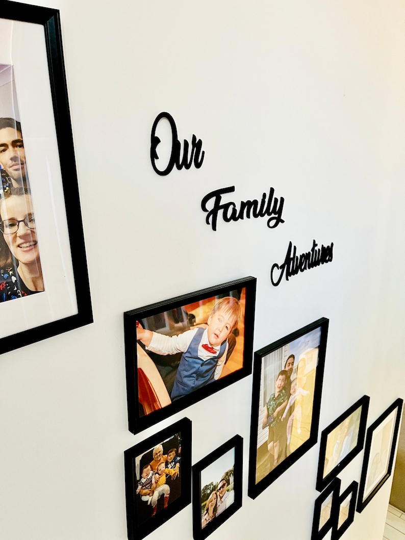 Wall Words Our Family Wall Art Family Wall Art Text Our Etsy