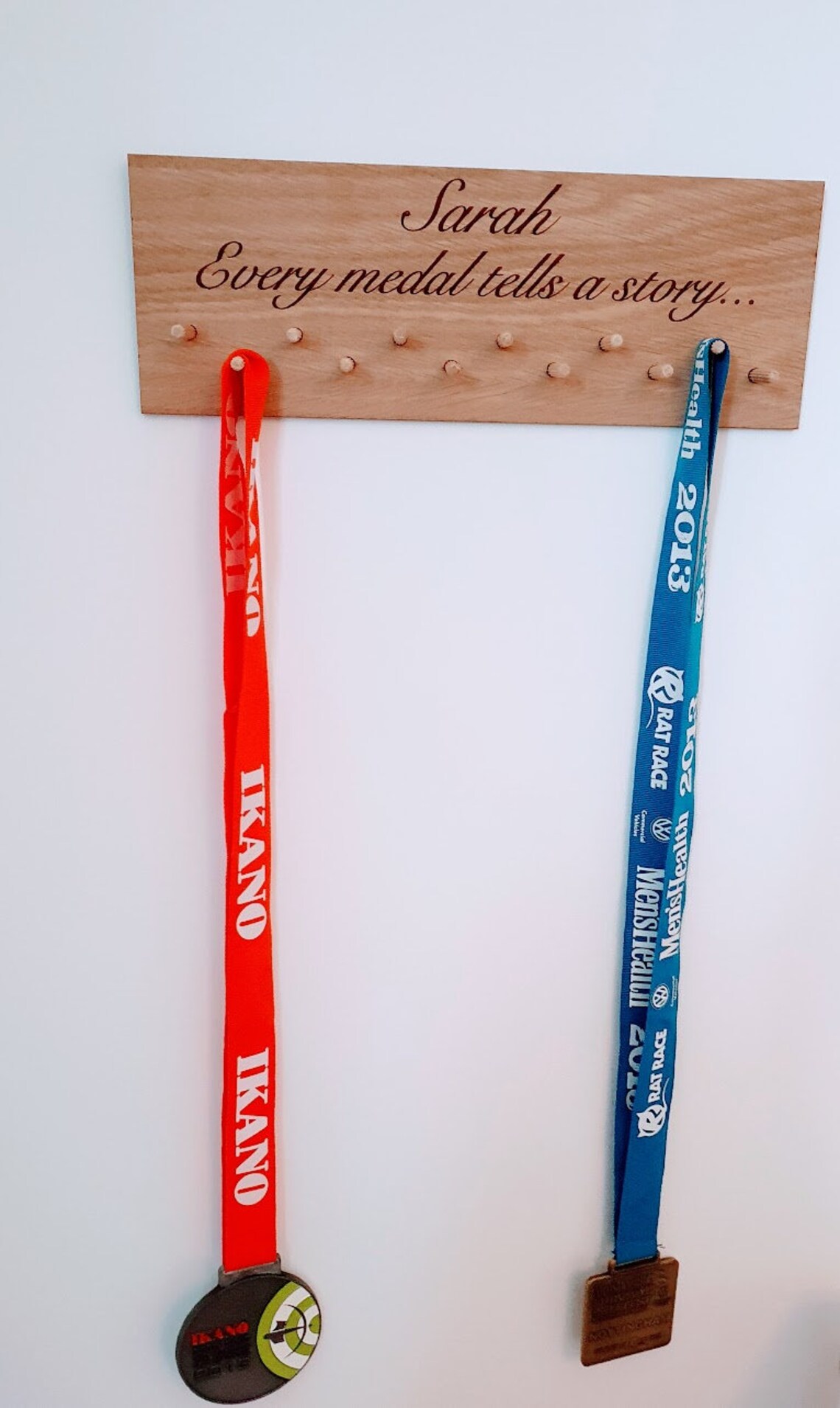Personalised Medal Hanger Wooden Medal Hanger Custom Medal Etsy UK