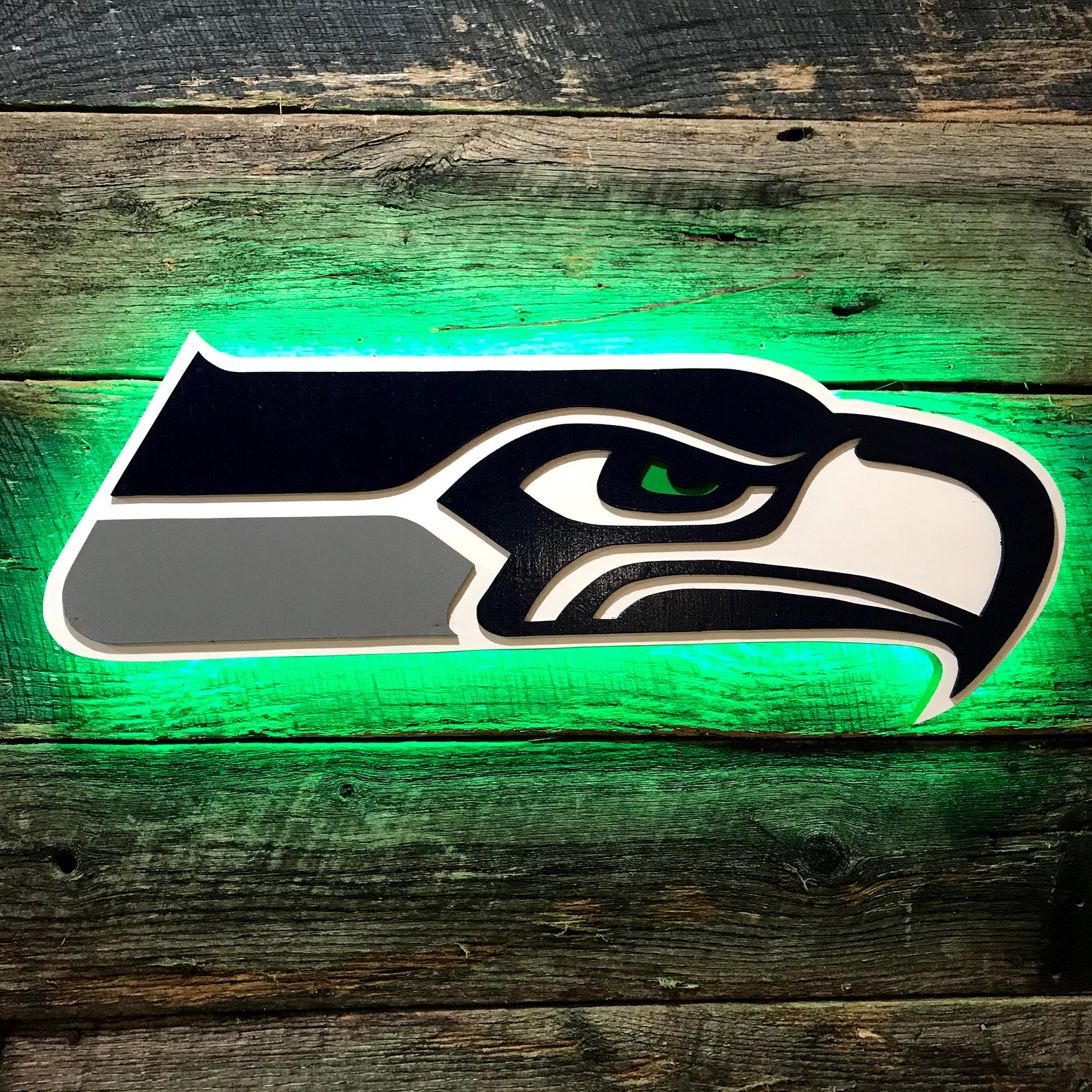 Seattle Seahawks wooden wall décor | Etsy